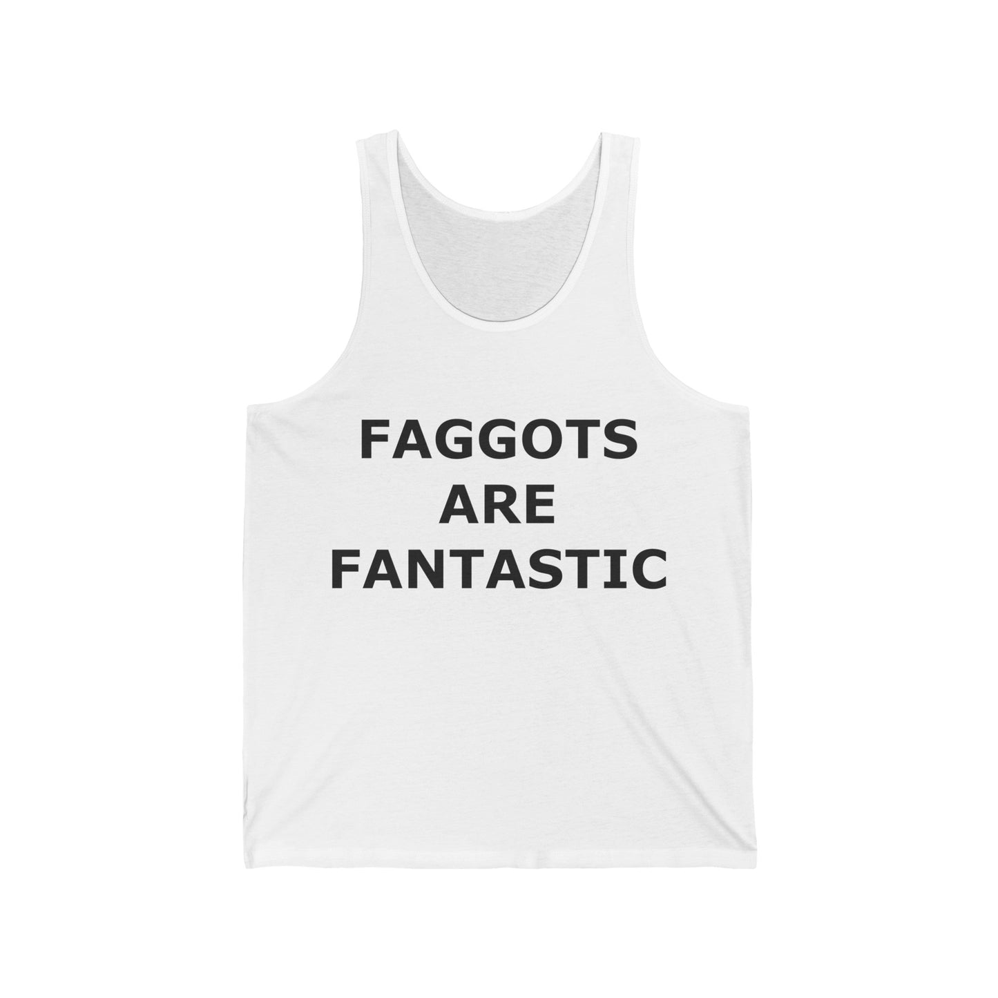 FAGGOTS ARE FANTASTIC Classic Queen Fabulous QUEER Unisex Jersey Tank