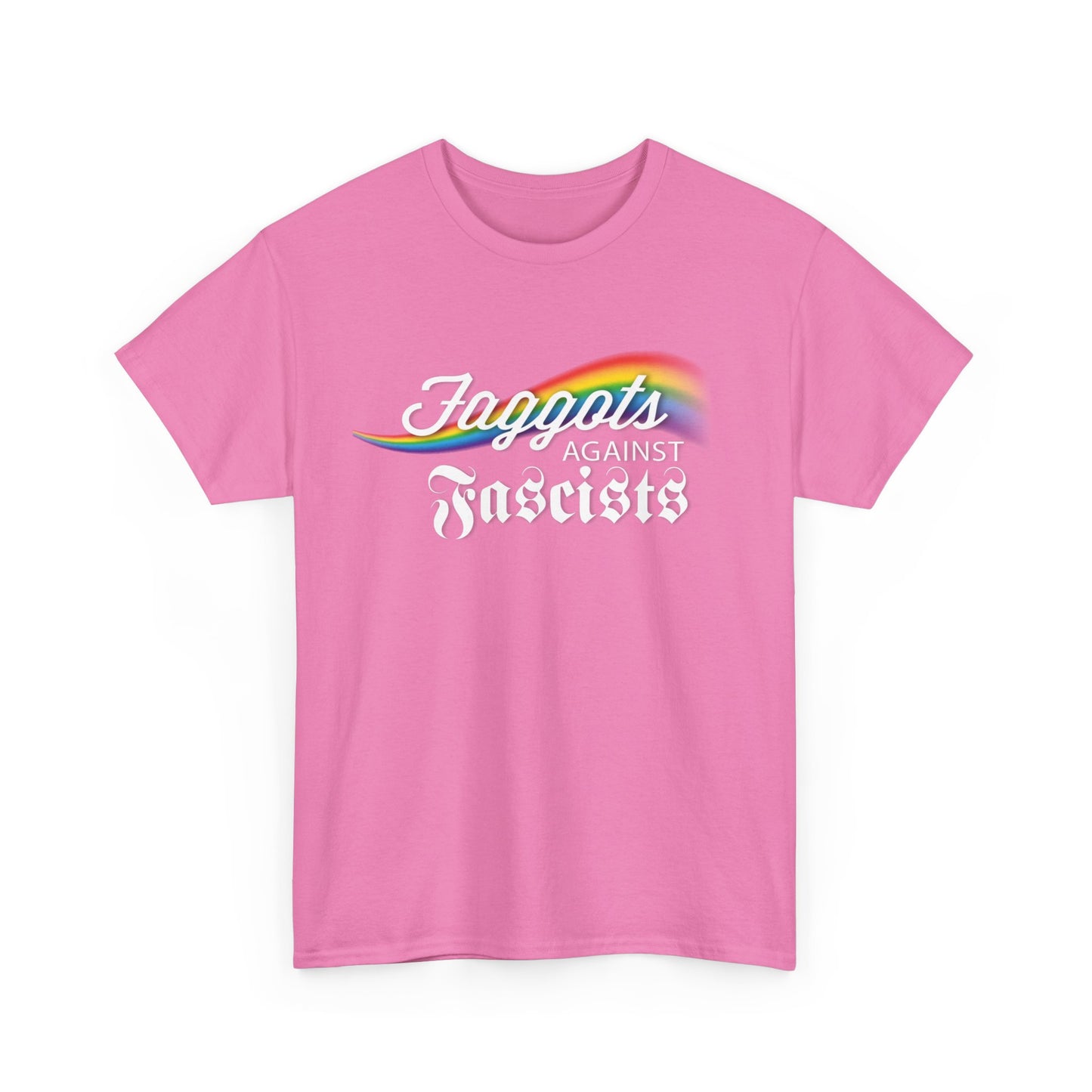 Faggots Against Fascists Unisex Heavy Cotton Tee - Bold Statement Shirt for Activism