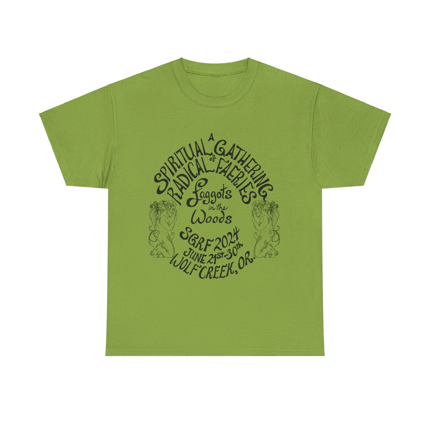 SGRF 2024 Faggots In The Woods GATHERING T-SHIRT Unisex Heavy Cotton Tee