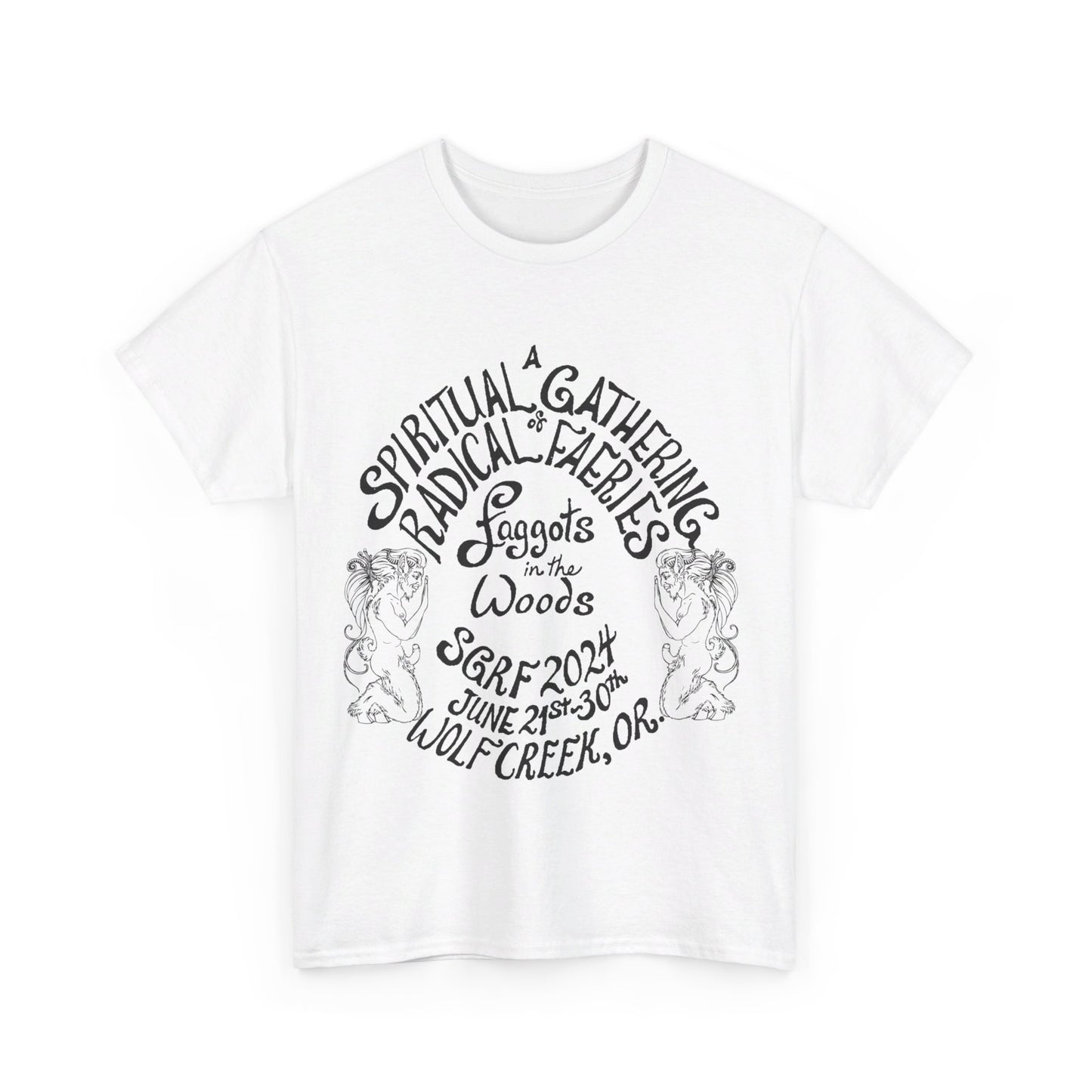 SGRF 2024 Faggots In The Woods GATHERING T-SHIRT Unisex Heavy Cotton Tee