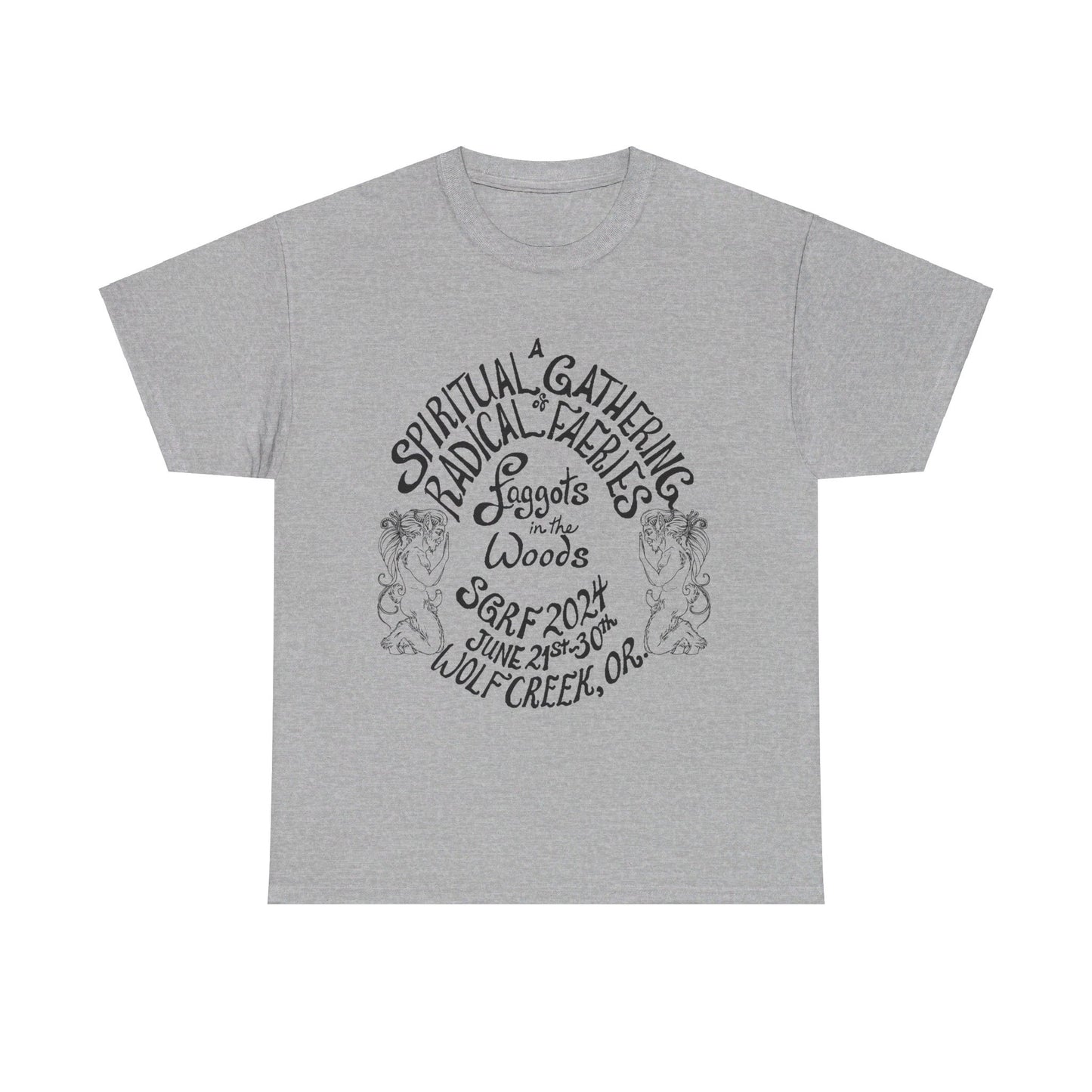 SGRF 2024 Faggots In The Woods GATHERING T-SHIRT Unisex Heavy Cotton Tee