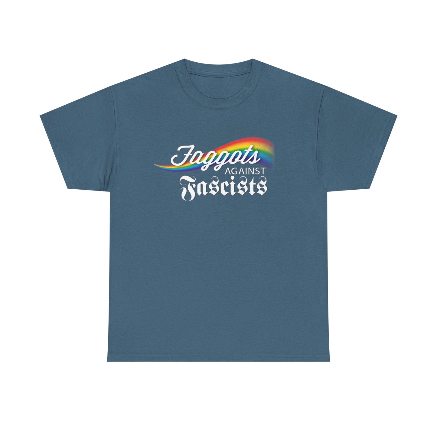 Faggots Against Fascists Unisex Heavy Cotton Tee - Bold Statement Shirt for Activism