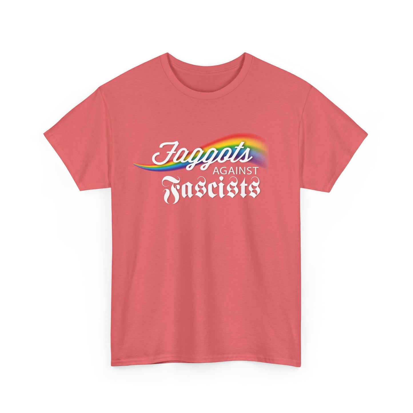 Faggots Against Fascists Unisex Heavy Cotton Tee - Bold Statement Shirt for Activism