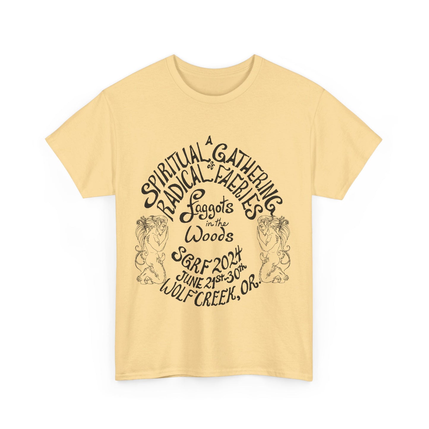 SGRF 2024 Faggots In The Woods GATHERING T-SHIRT Unisex Heavy Cotton Tee