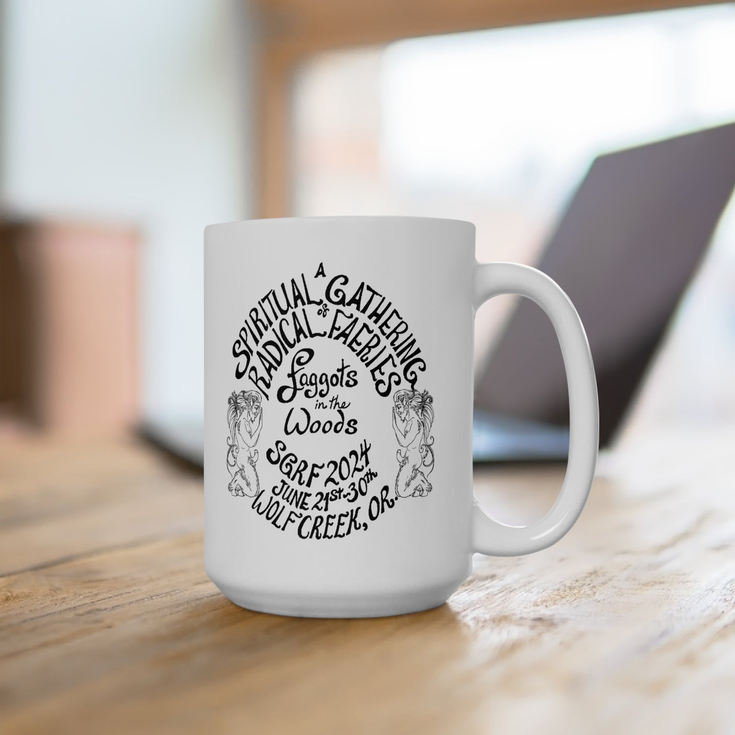 SGRF 2024 Faggots In The Woods GATHERING Ceramic Mug, (11oz, 15oz)