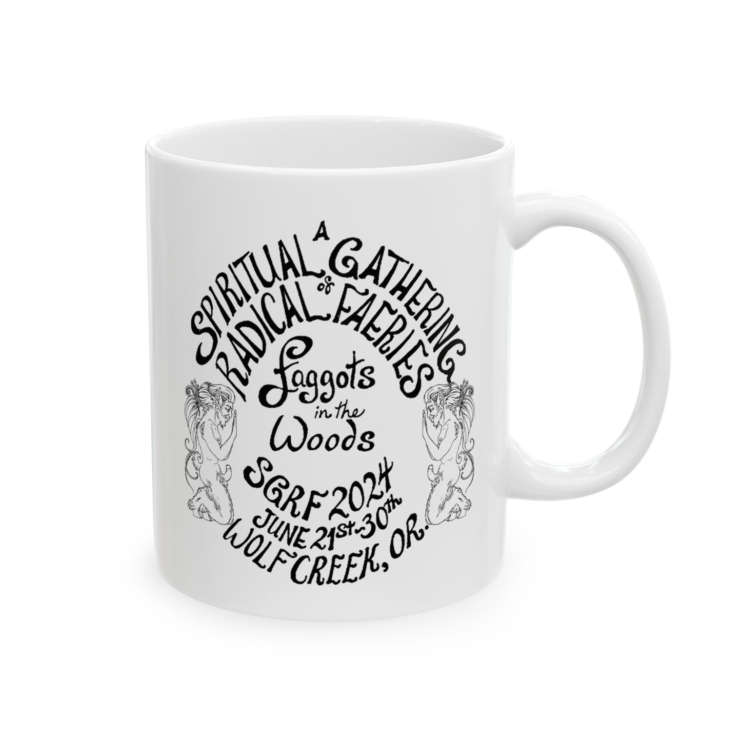 SGRF 2024 Faggots In The Woods GATHERING Ceramic Mug, (11oz, 15oz)