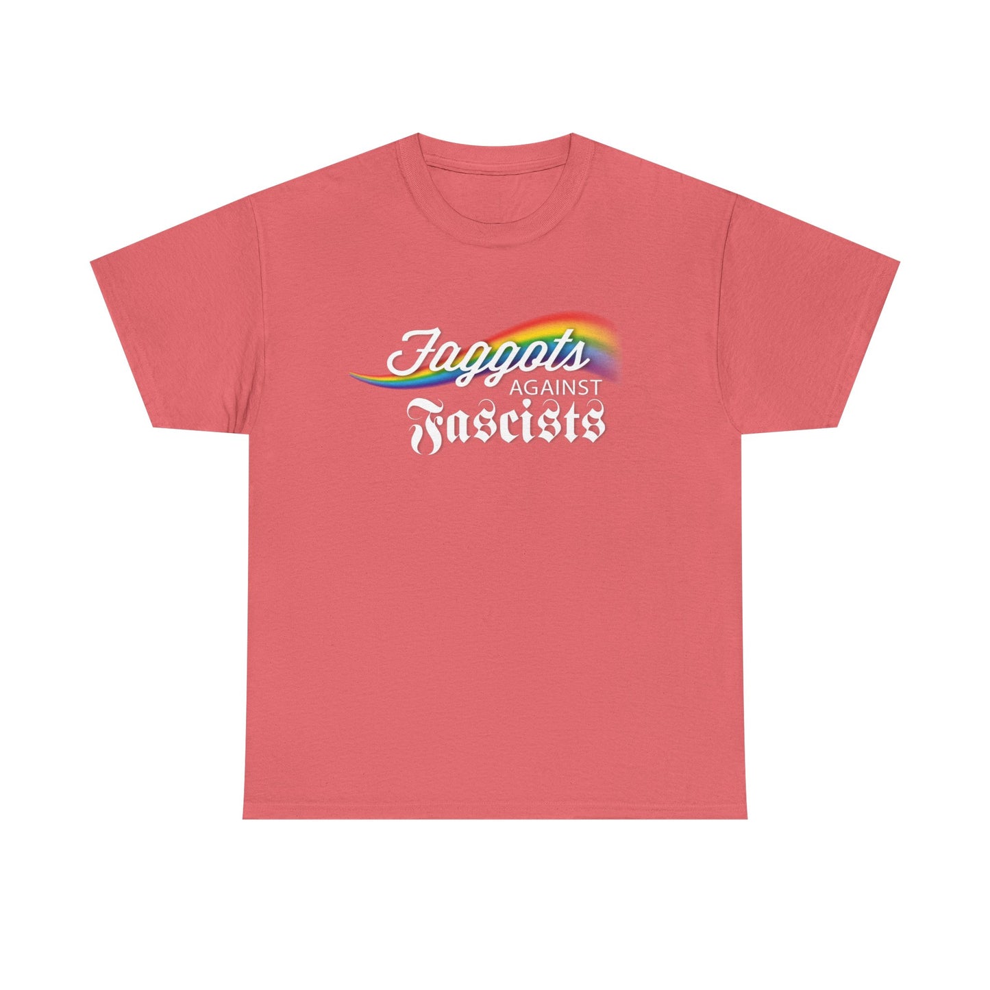 Faggots Against Fascists Unisex Heavy Cotton Tee - Bold Statement Shirt for Activism
