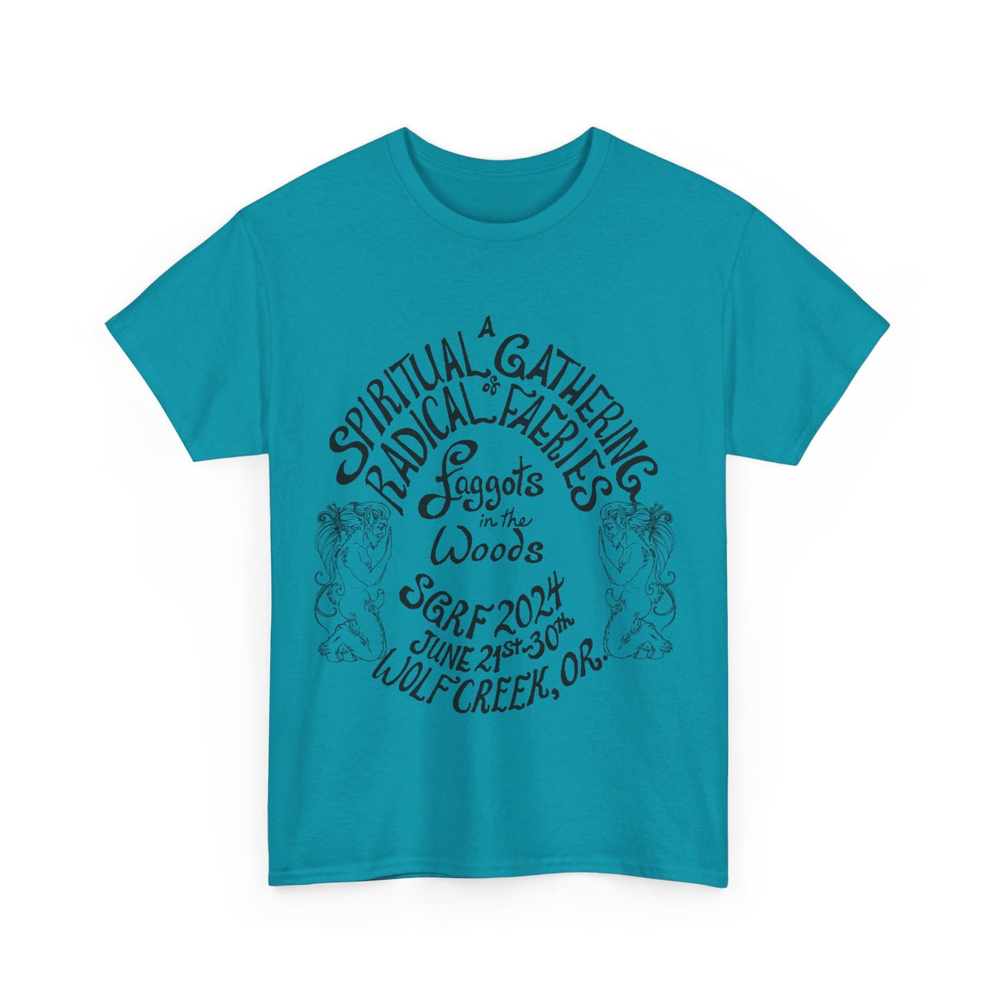 SGRF 2024 Faggots In The Woods GATHERING T-SHIRT Unisex Heavy Cotton Tee