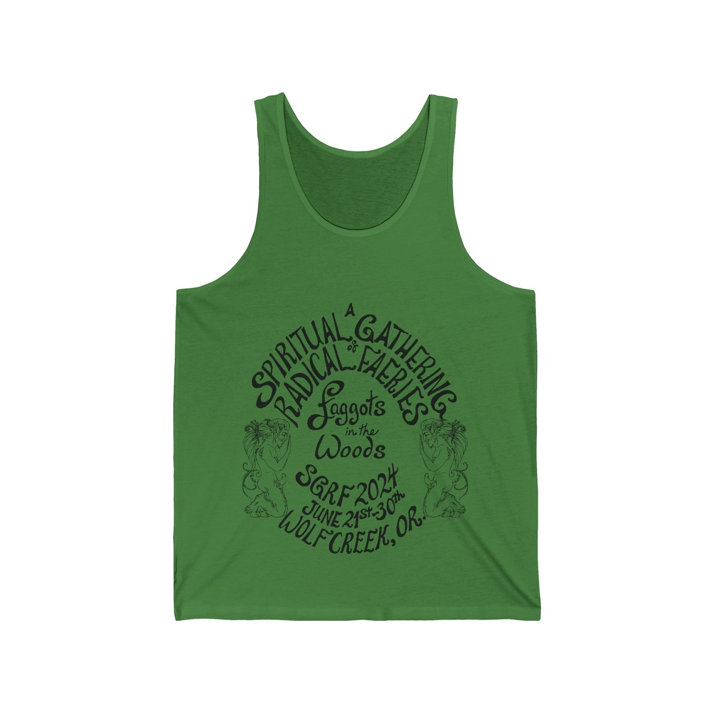 SGRF 2024 Faggots In The Woods GATHERING Unisex Jersey Tank