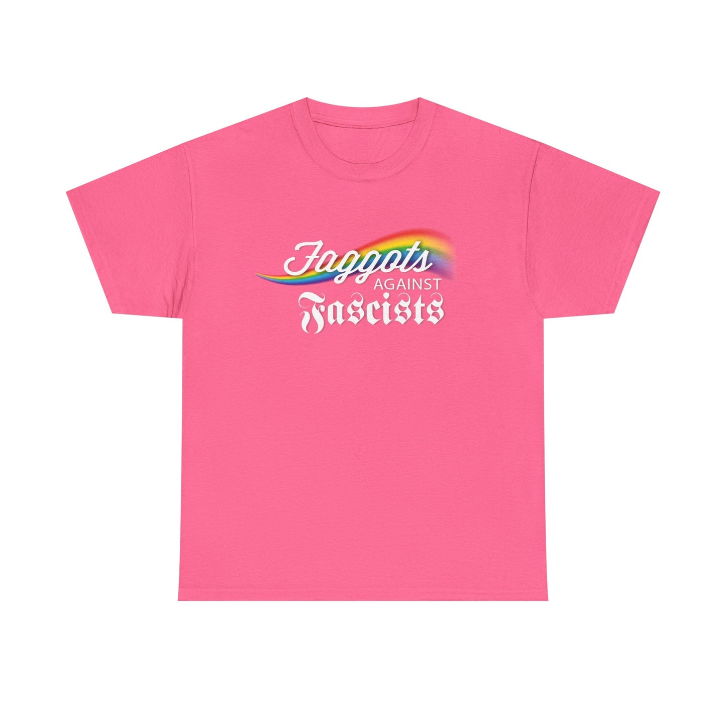 Faggots Against Fascists Unisex Heavy Cotton Tee - Bold Statement Shirt for Activism