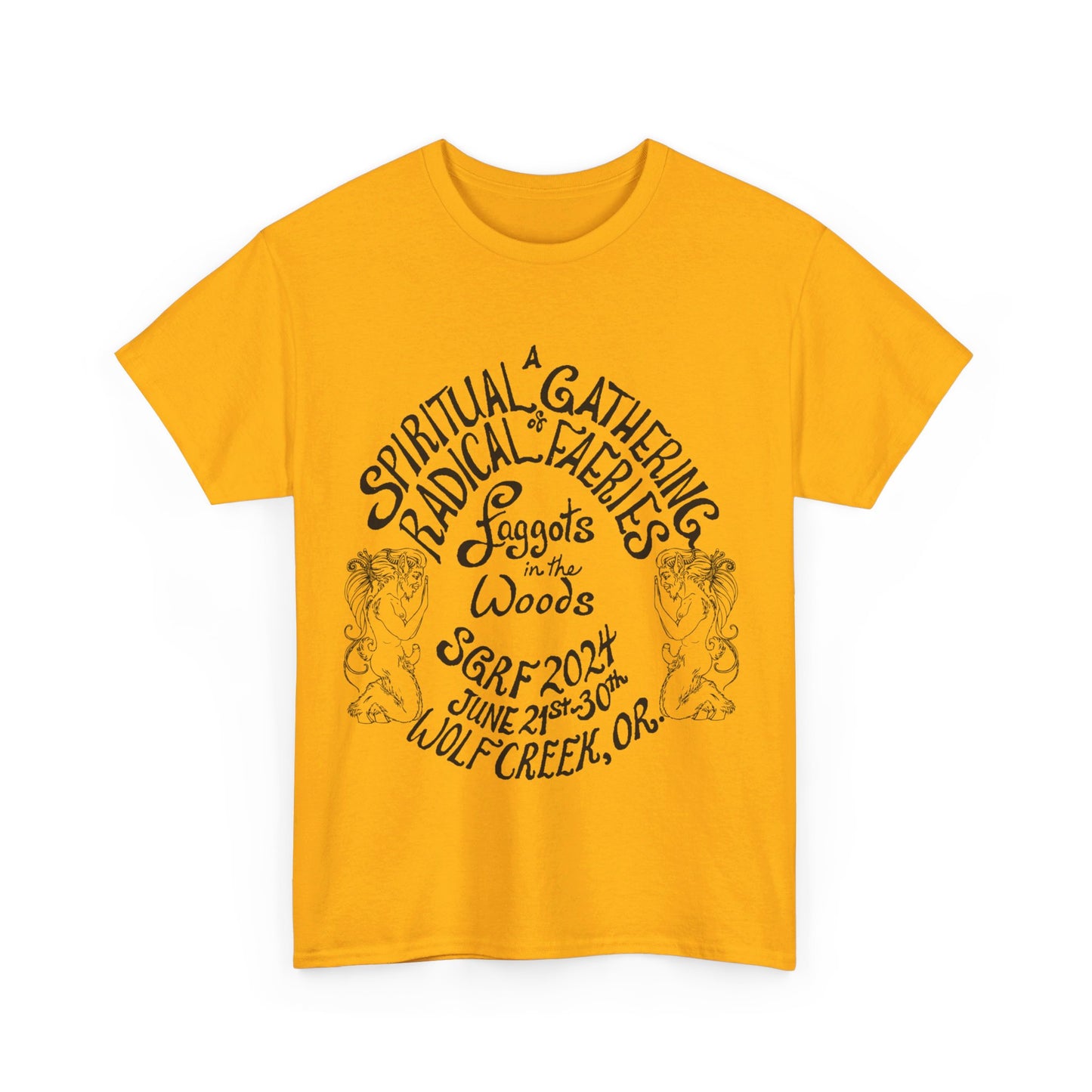SGRF 2024 Faggots In The Woods GATHERING T-SHIRT Unisex Heavy Cotton Tee