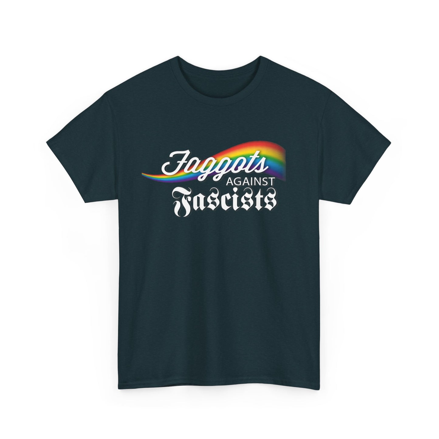 Faggots Against Fascists Unisex Heavy Cotton Tee - Bold Statement Shirt for Activism