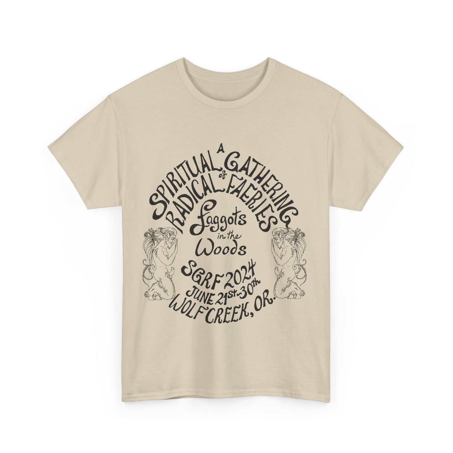 SGRF 2024 Faggots In The Woods GATHERING T-SHIRT Unisex Heavy Cotton Tee