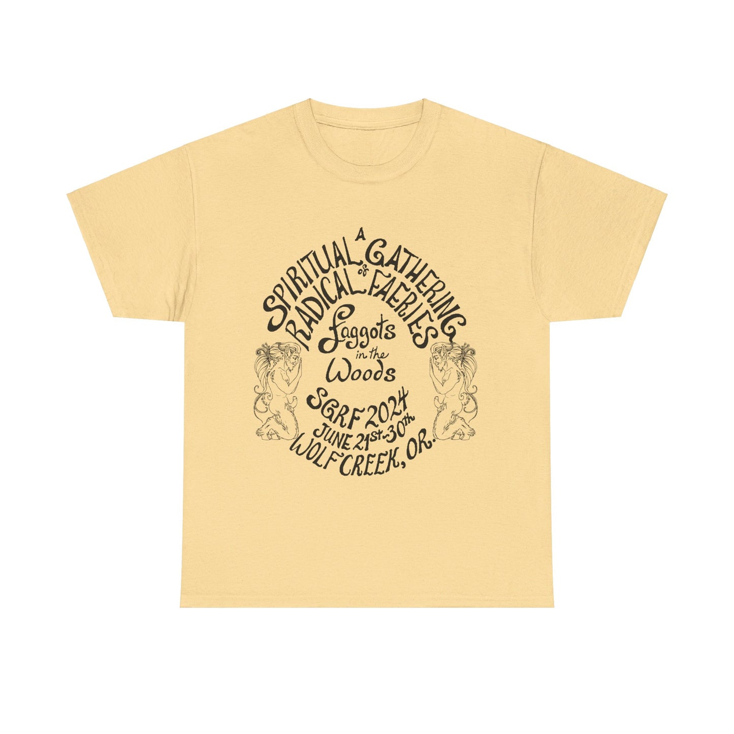 SGRF 2024 Faggots In The Woods GATHERING T-SHIRT Unisex Heavy Cotton Tee