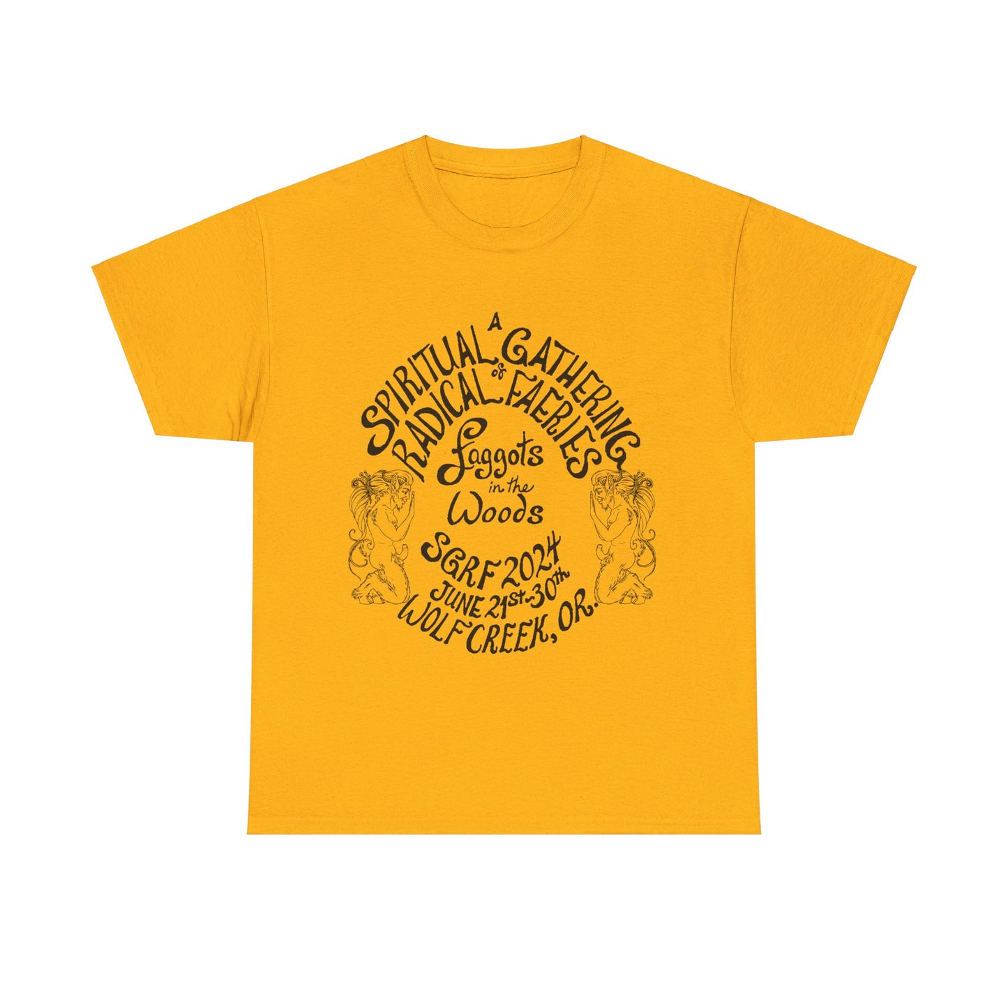SGRF 2024 Faggots In The Woods GATHERING T-SHIRT Unisex Heavy Cotton Tee
