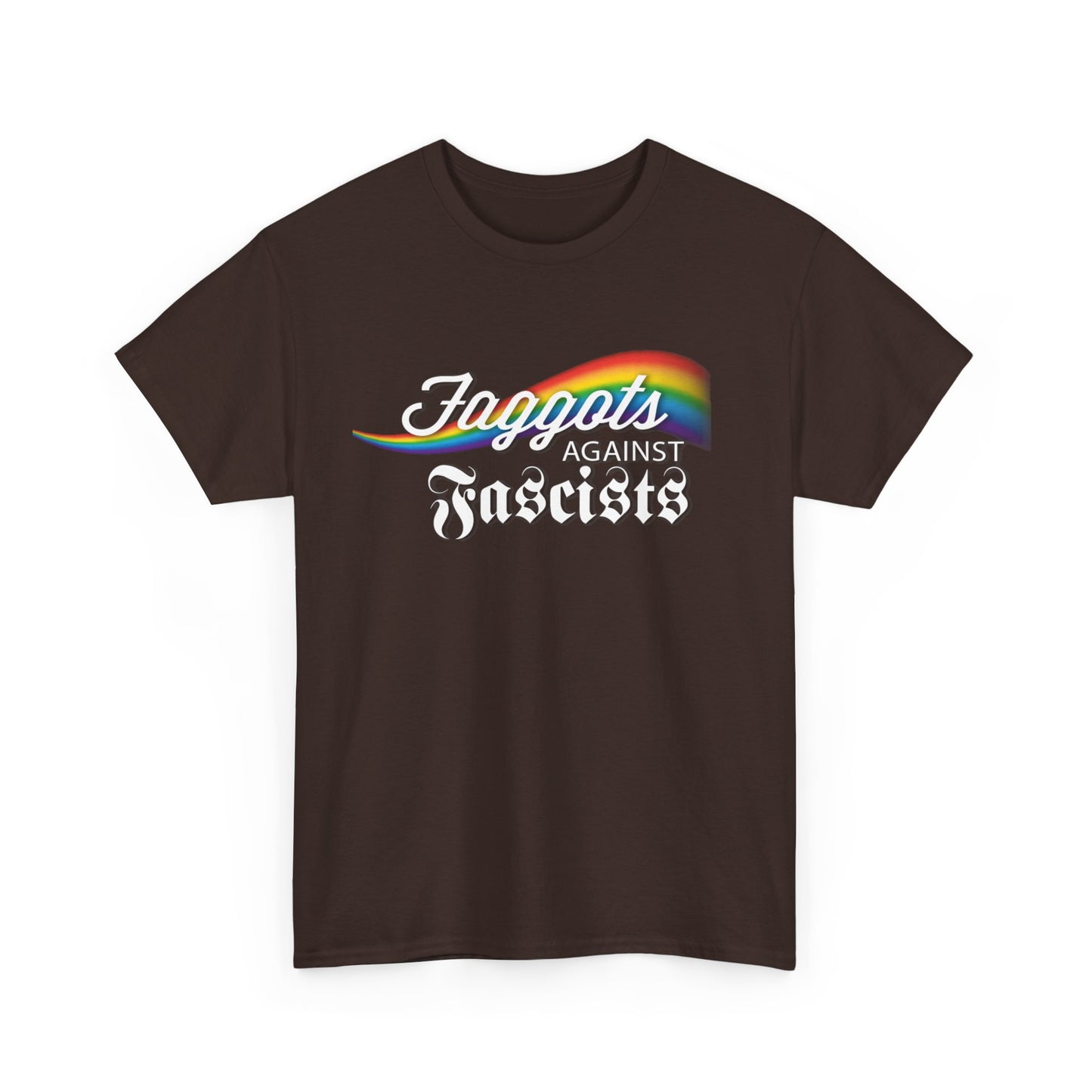 Faggots Against Fascists Unisex Heavy Cotton Tee - Bold Statement Shirt for Activism