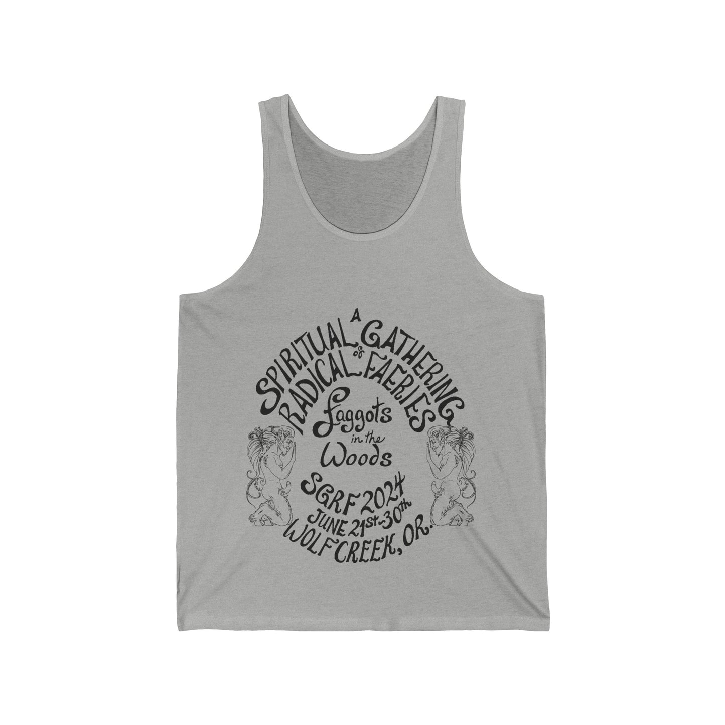 SGRF 2024 Faggots In The Woods GATHERING Unisex Jersey Tank