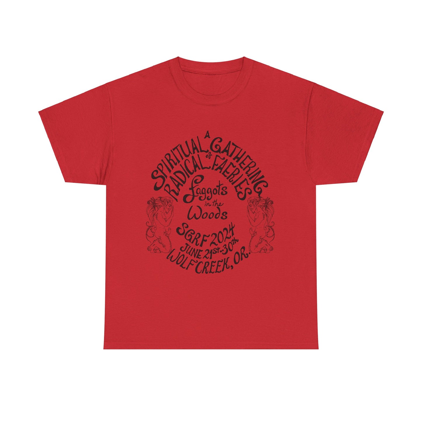 SGRF 2024 Faggots In The Woods GATHERING T-SHIRT Unisex Heavy Cotton Tee