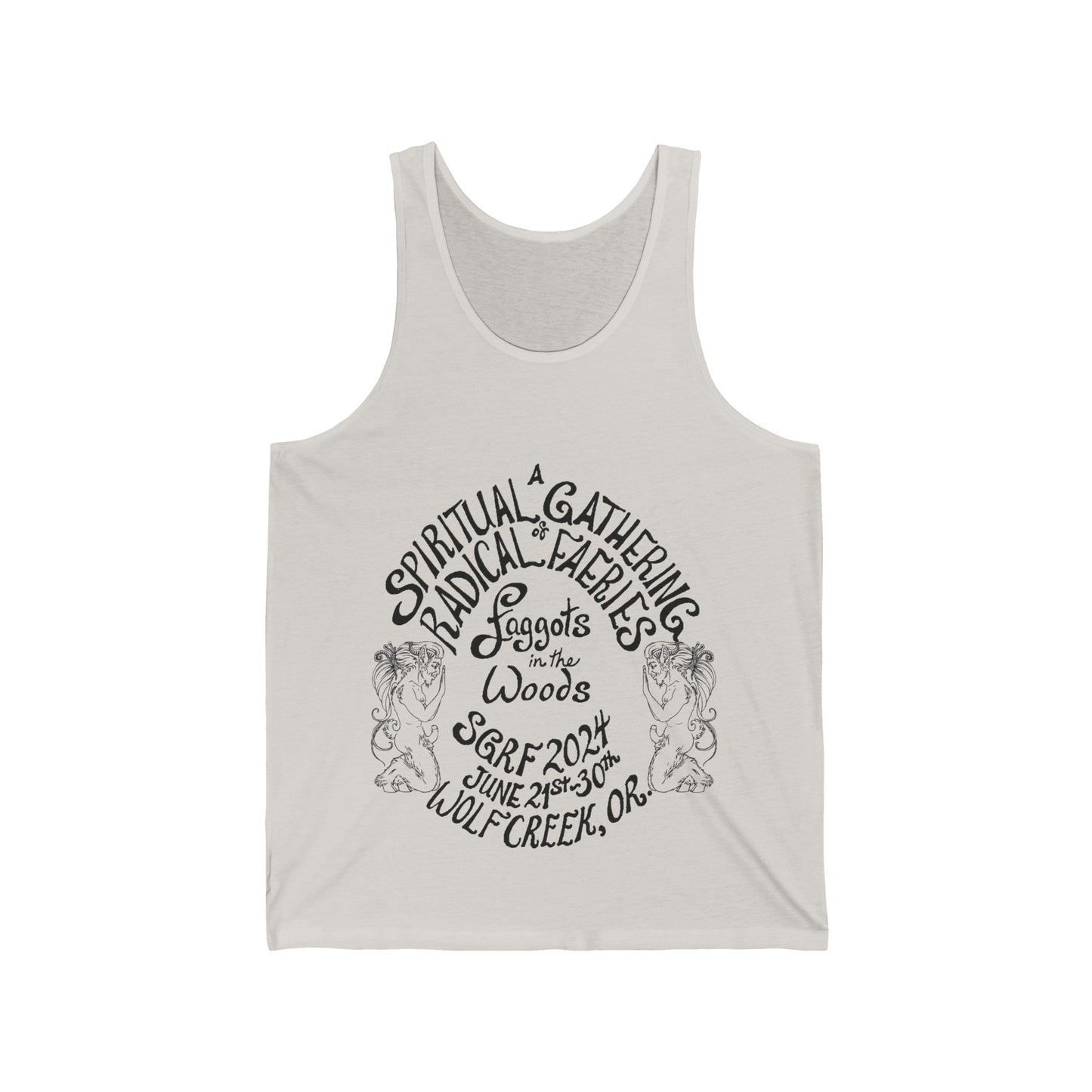 SGRF 2024 Faggots In The Woods GATHERING Unisex Jersey Tank