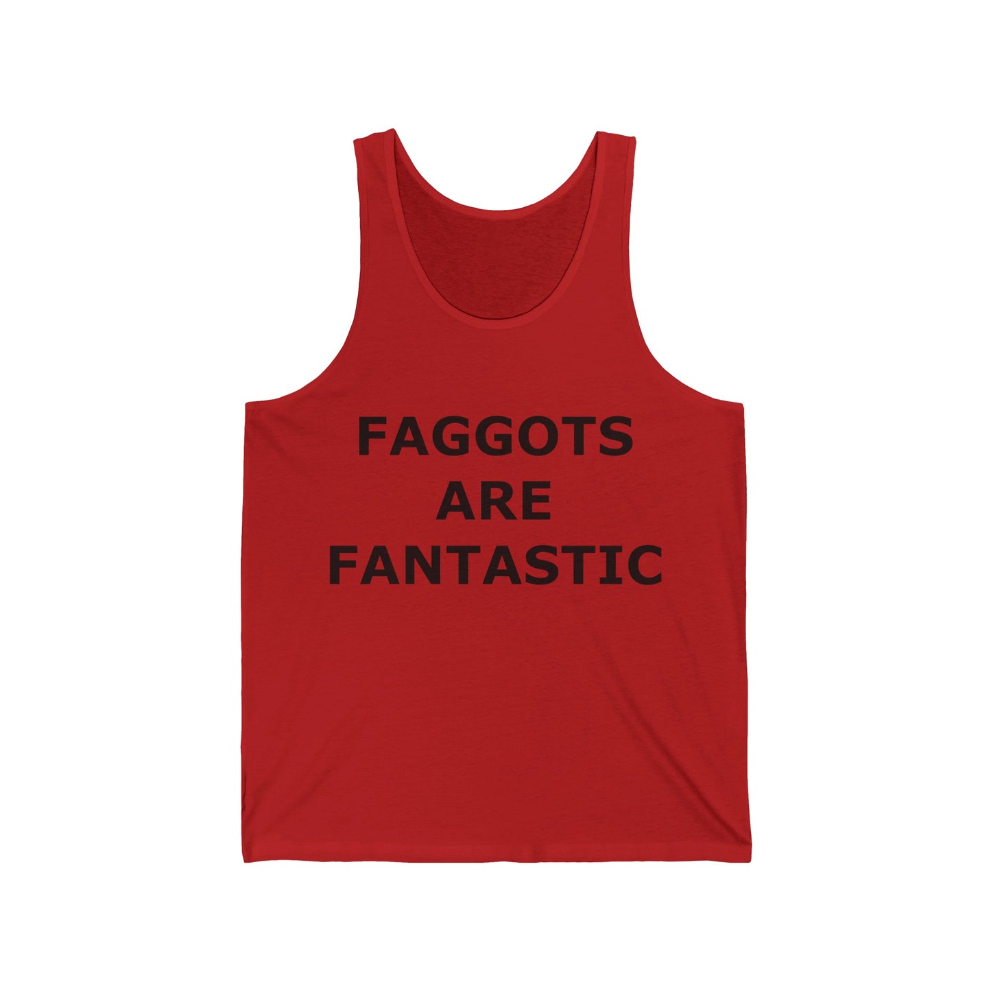 FAGGOTS ARE FANTASTIC Classic Queen Fabulous QUEER Unisex Jersey Tank