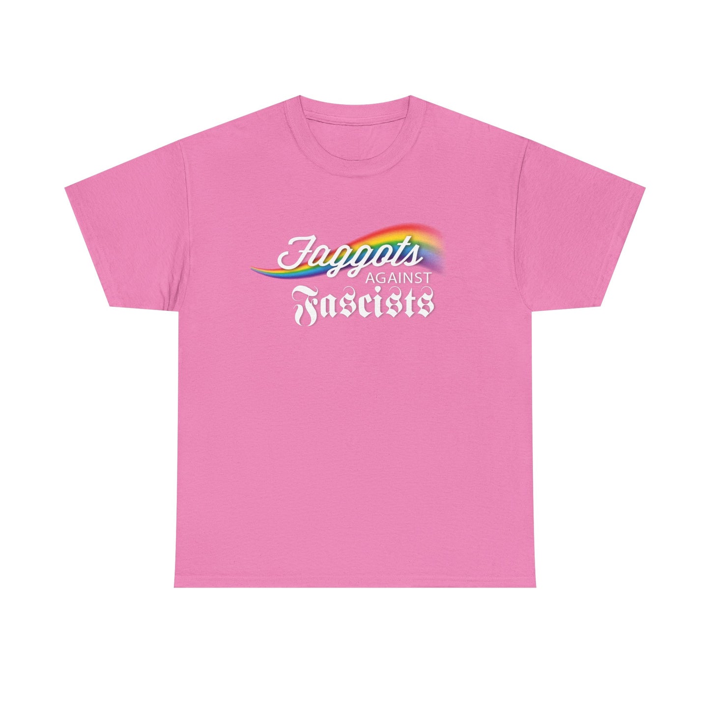 Faggots Against Fascists Unisex Heavy Cotton Tee - Bold Statement Shirt for Activism