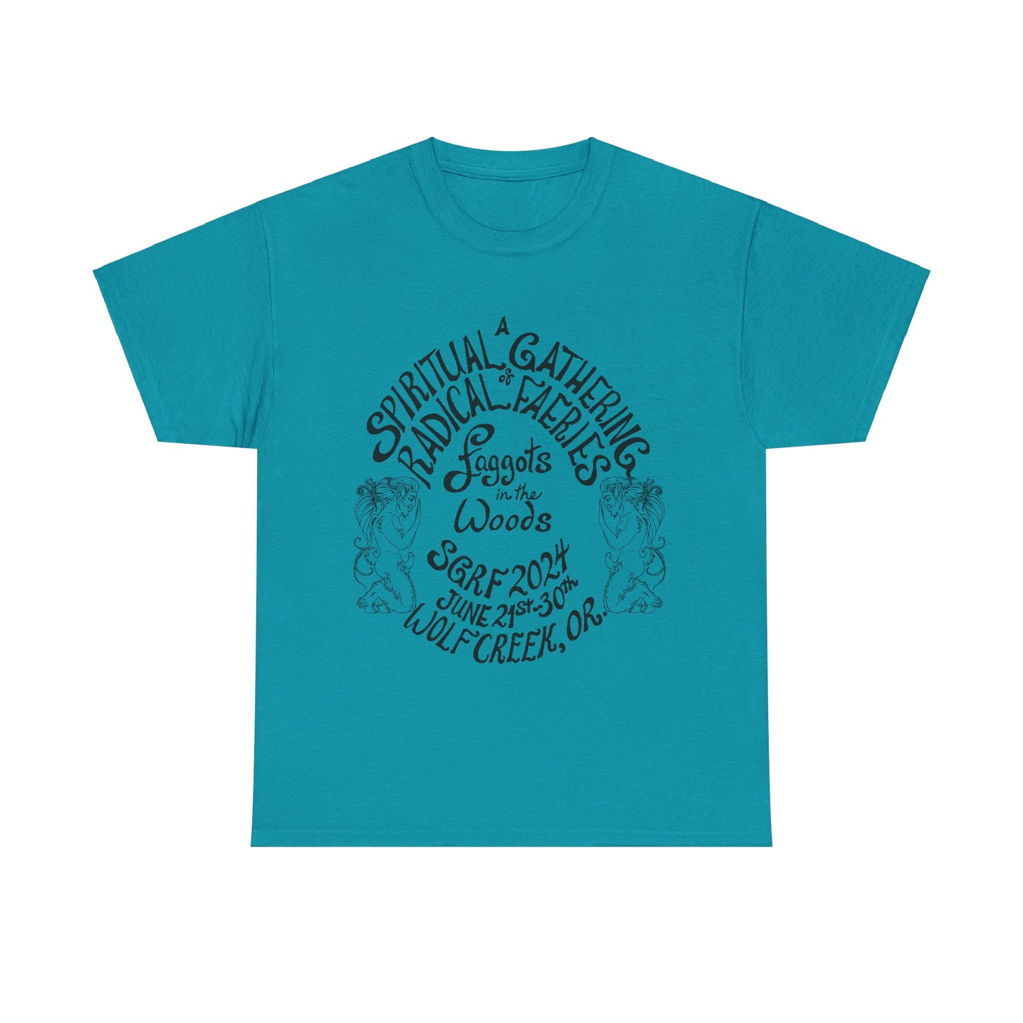 SGRF 2024 Faggots In The Woods GATHERING T-SHIRT Unisex Heavy Cotton Tee