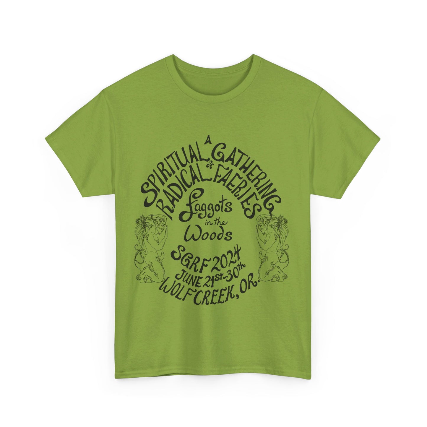SGRF 2024 Faggots In The Woods GATHERING T-SHIRT Unisex Heavy Cotton Tee