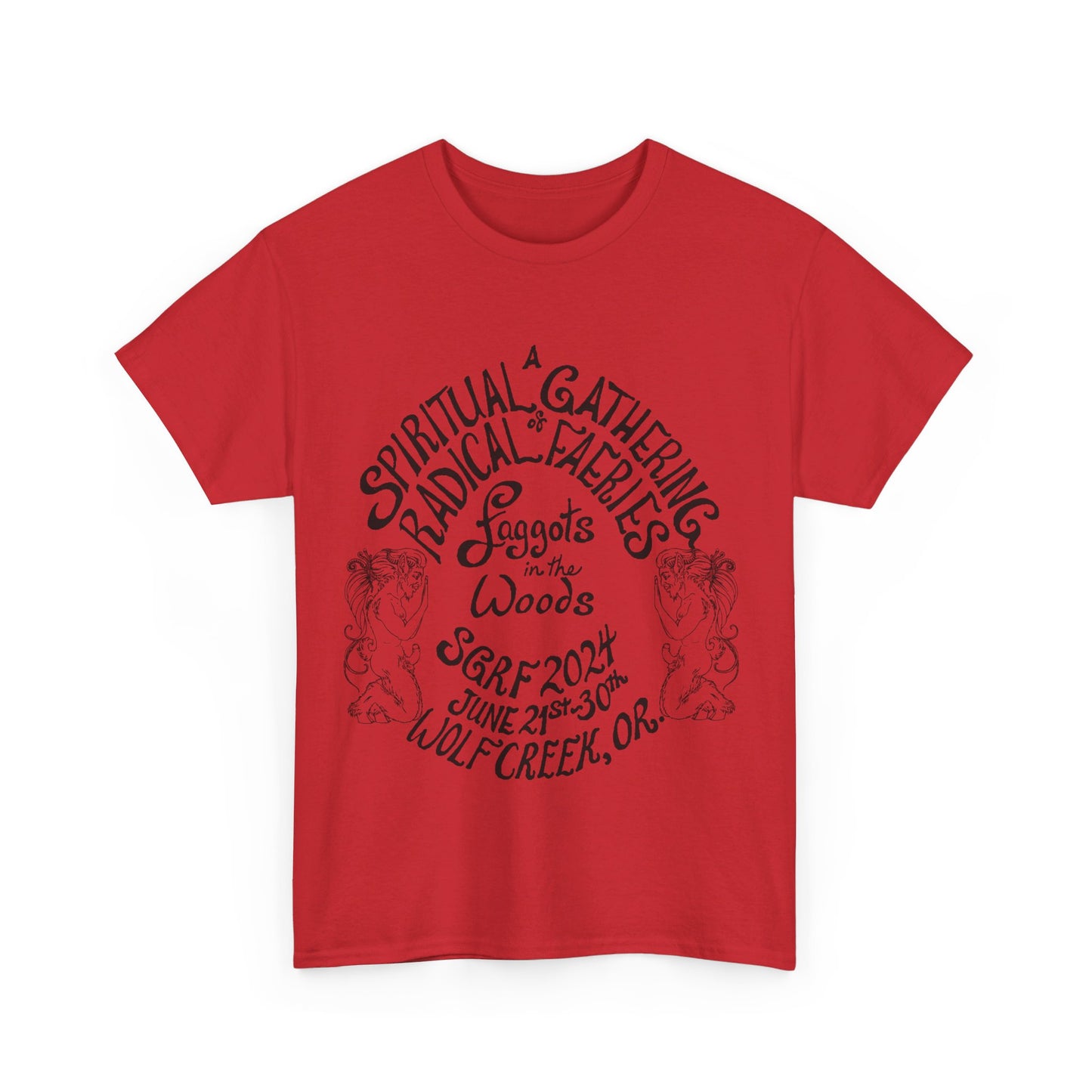 SGRF 2024 Faggots In The Woods GATHERING T-SHIRT Unisex Heavy Cotton Tee