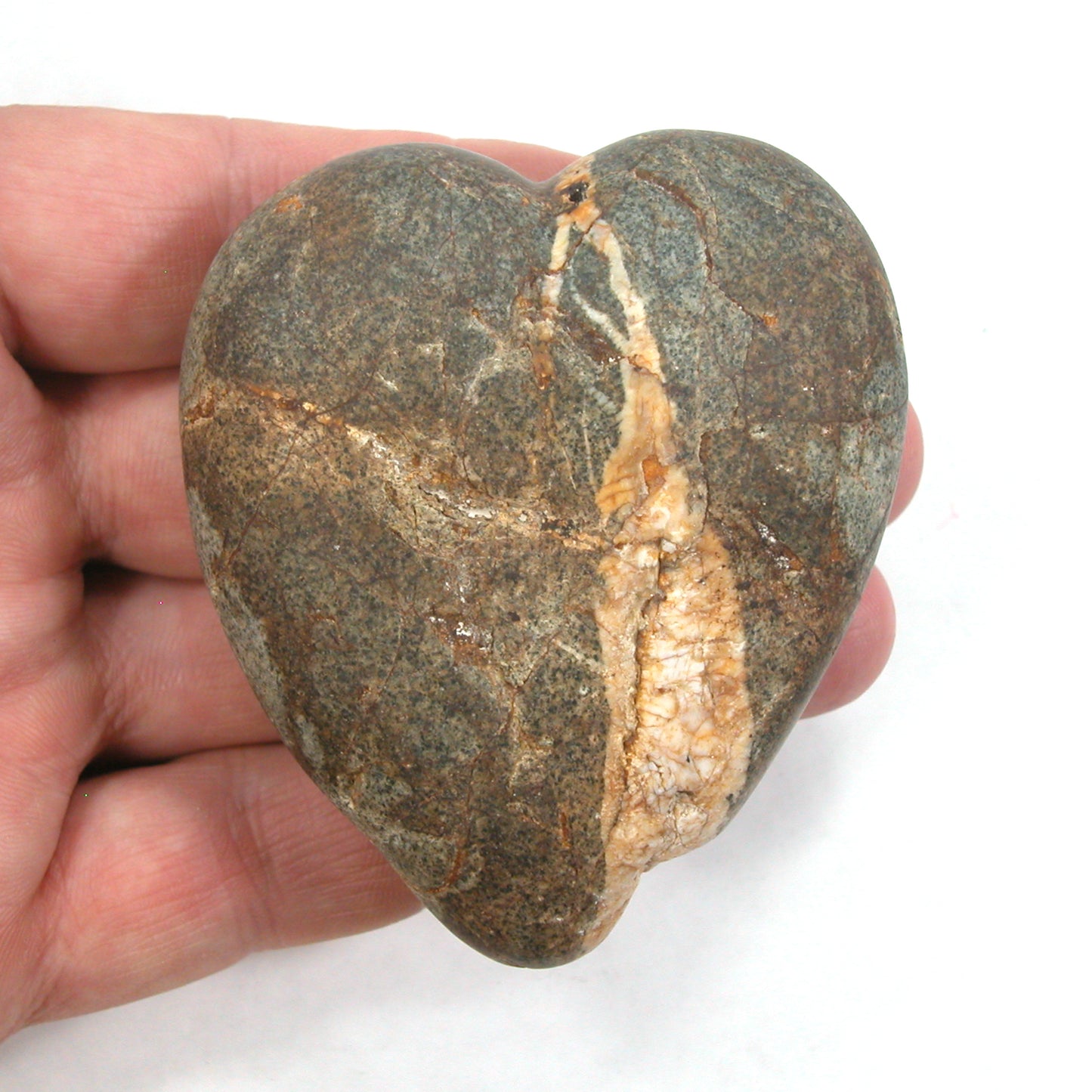 DVH Wolf Creek Radical Faerie Healed Heart Shark Palm Stone 66x56x24 (5338) Queer Magic