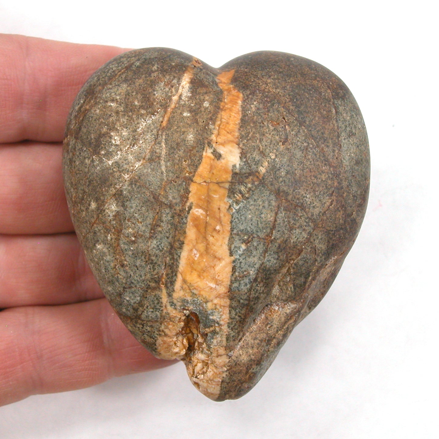 DVH Wolf Creek Radical Faerie Healed Heart Shark Palm Stone 66x56x24 (5338) Queer Magic