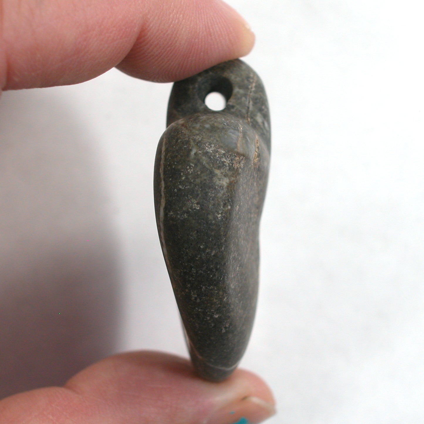 DVH Wolf Creek Radical Faerie Healed Heart of Stone Bead Pendant 52x43x14 (5343) Queer Magic
