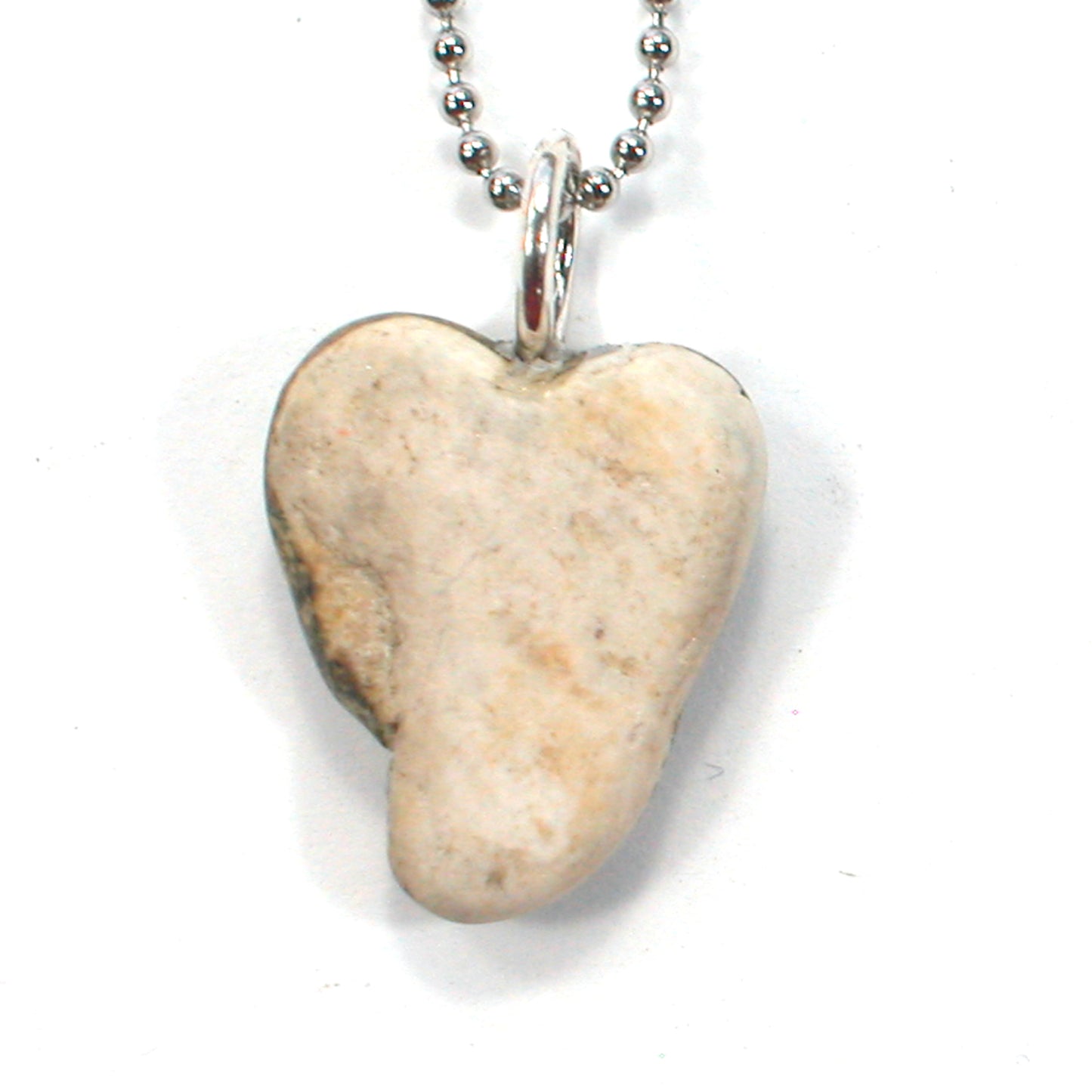 DVH Wolf Creek Radical Faerie Healed Heart of Stone Bead Pendant 20x17x6 (5444) Queer Magic