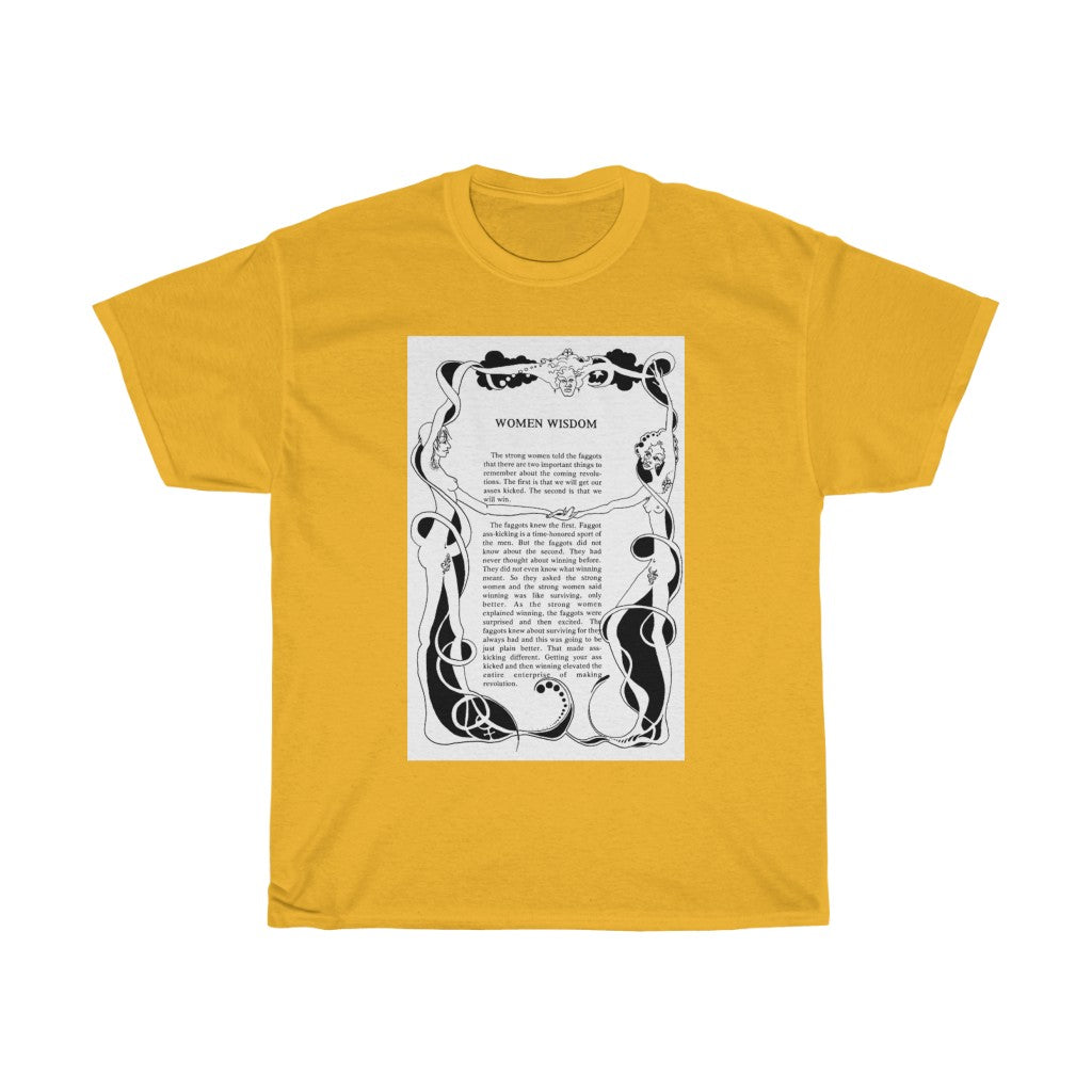 Classic Women Wisdom from Fa@@ots and their Friends Between Revolutions Unisex Heavy Cotton Tee