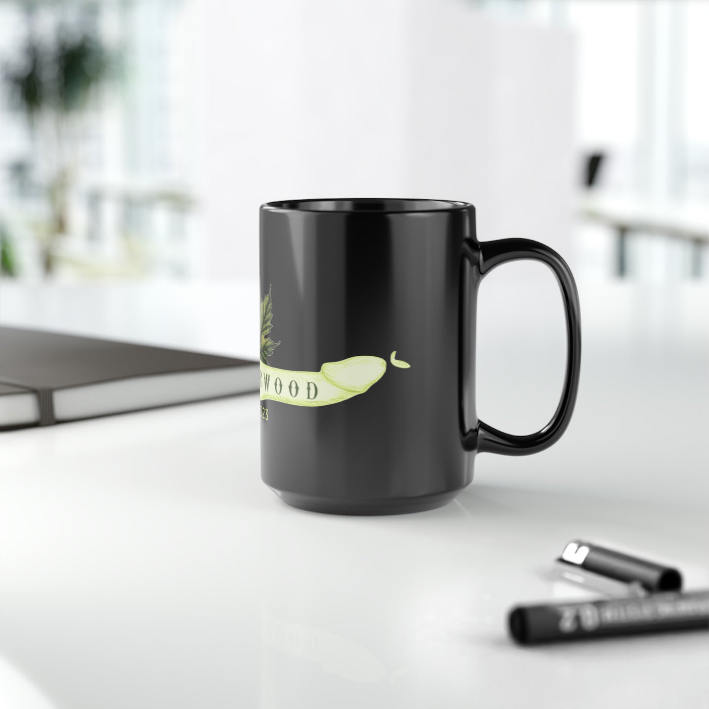SGRF 2023 Brotherwood Maple Leaf Black Mug, 15oz