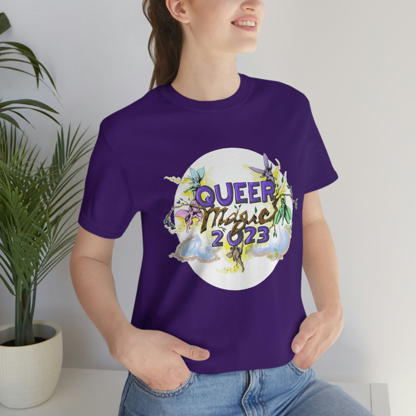 QUEER MAGIC 2023 Tshirt for Summer Portland Radical Faerie Gathering in Place
