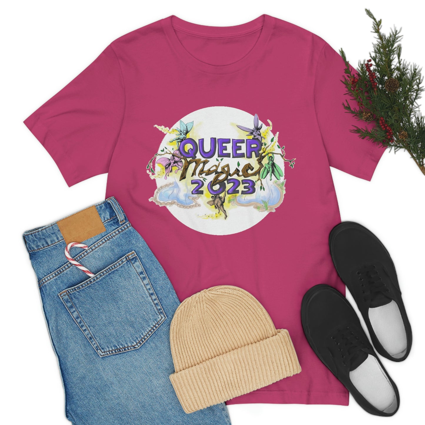 QUEER MAGIC 2023 Tshirt for Summer Portland Radical Faerie Gathering in Place