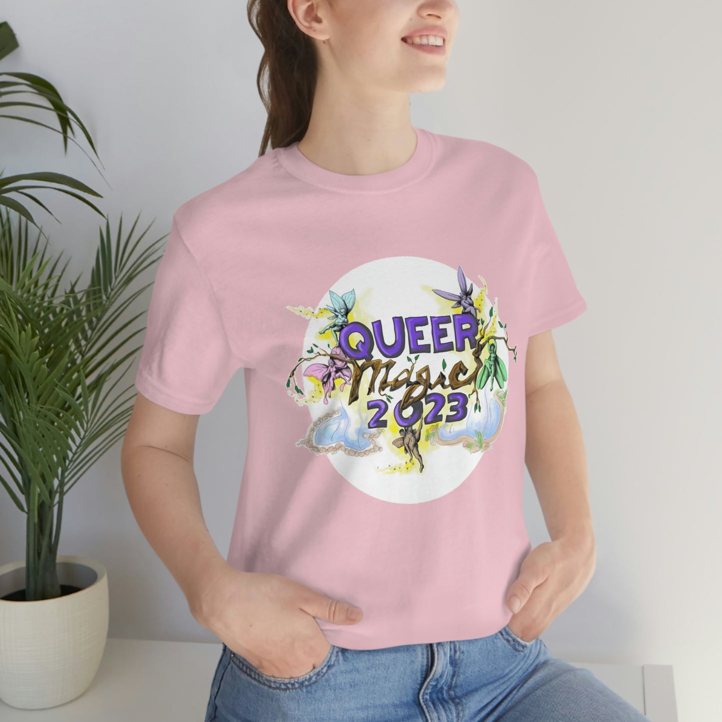 QUEER MAGIC 2023 Tshirt for Summer Portland Radical Faerie Gathering in Place