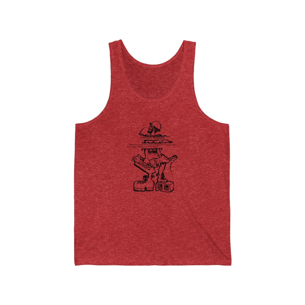 Classic Revolutionary "Faggot Wisdom" Pro Drag Queen Fabulous Unisex Jersey Tank