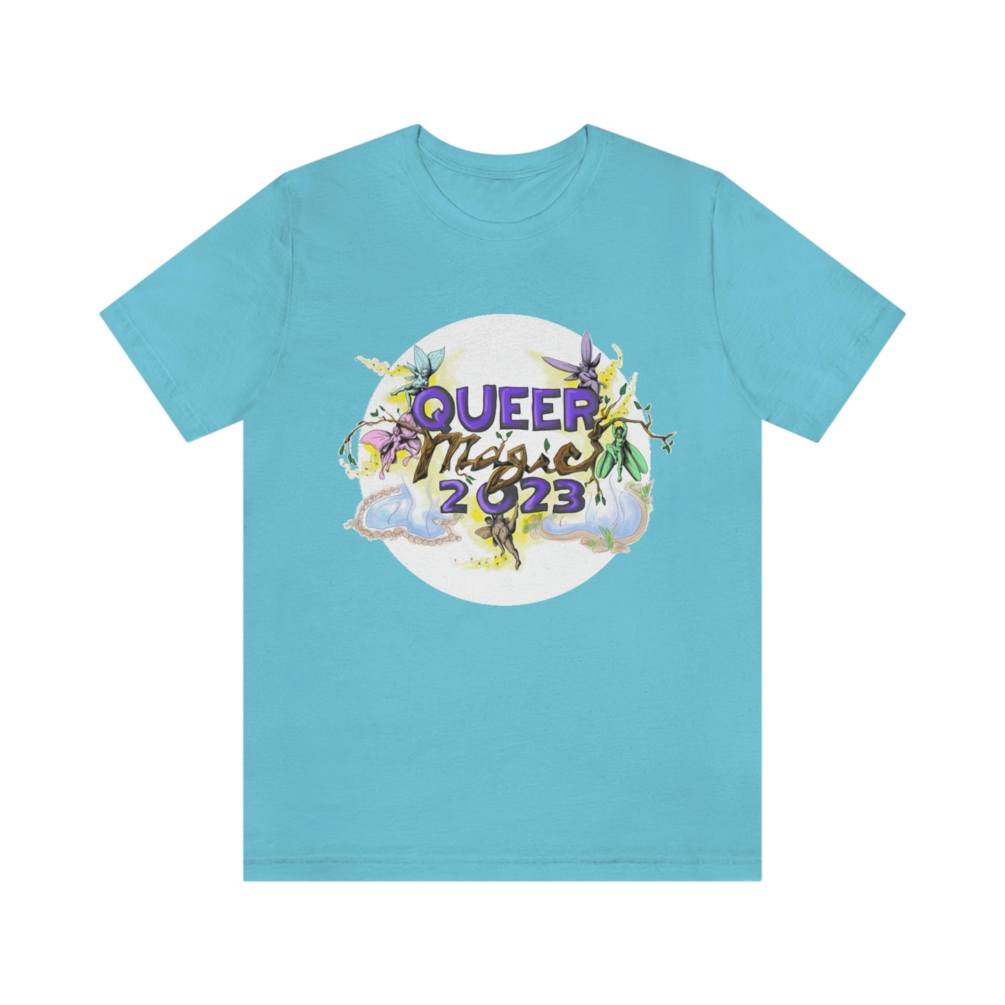 QUEER MAGIC 2023 Tshirt for Summer Portland Radical Faerie Gathering in Place