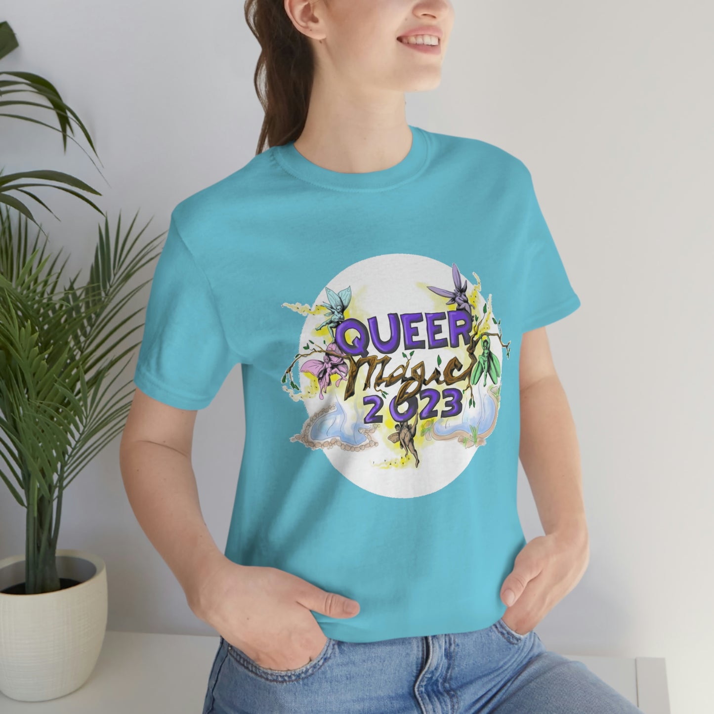 QUEER MAGIC 2023 Tshirt for Summer Portland Radical Faerie Gathering in Place