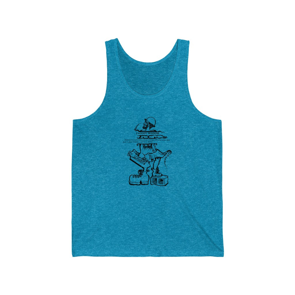 Classic Revolutionary "Faggot Wisdom" Pro Drag Queen Fabulous Unisex Jersey Tank