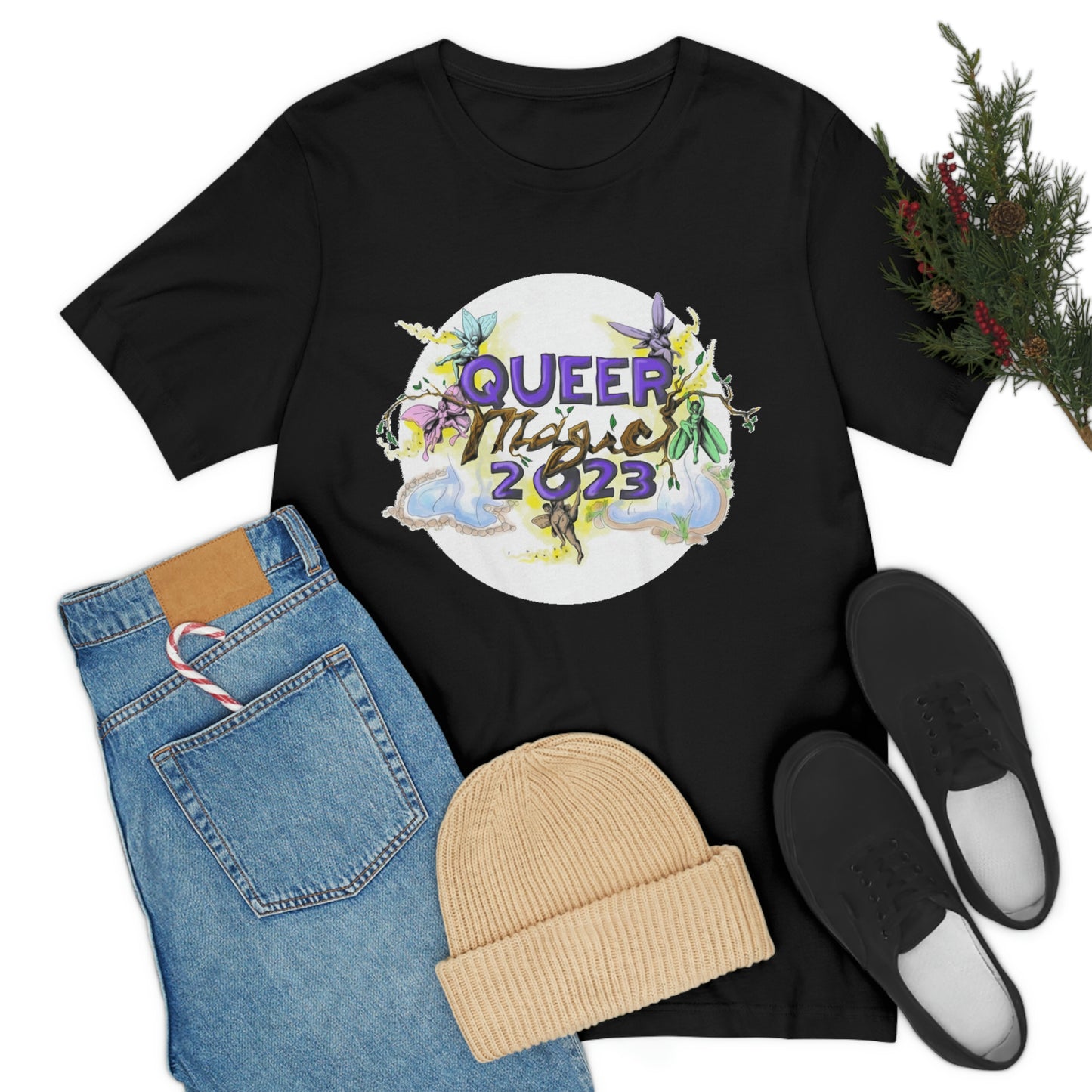 QUEER MAGIC 2023 Tshirt for Summer Portland Radical Faerie Gathering in Place