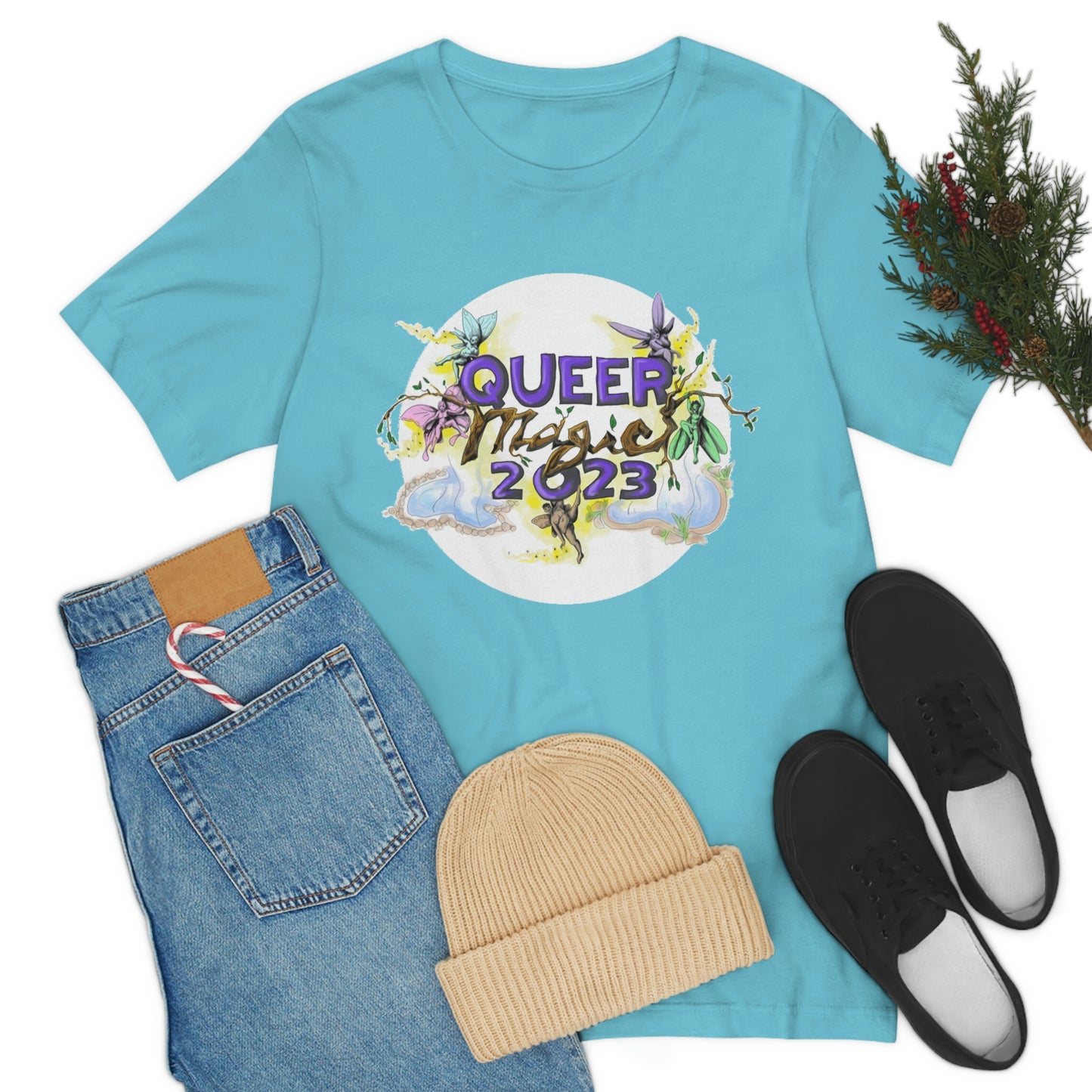 QUEER MAGIC 2023 Tshirt for Summer Portland Radical Faerie Gathering in Place