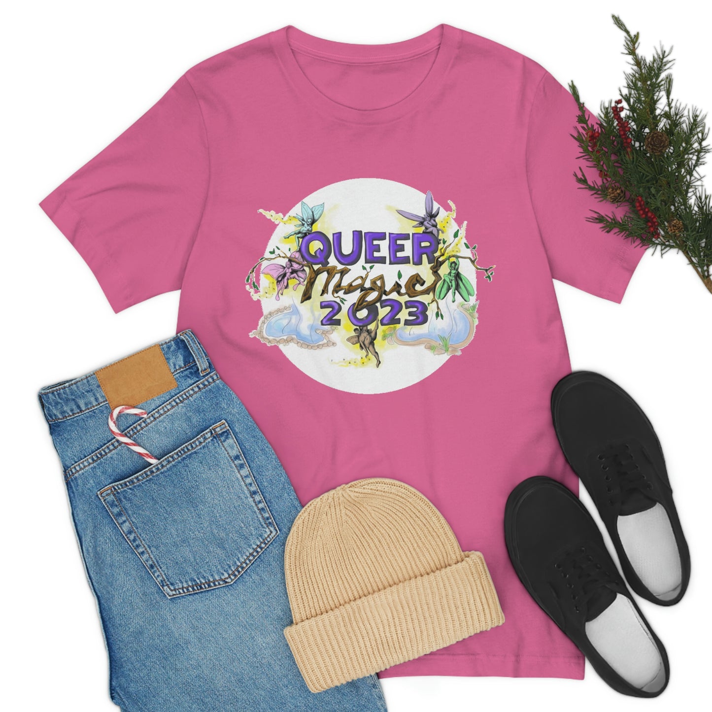 QUEER MAGIC 2023 Tshirt for Summer Portland Radical Faerie Gathering in Place