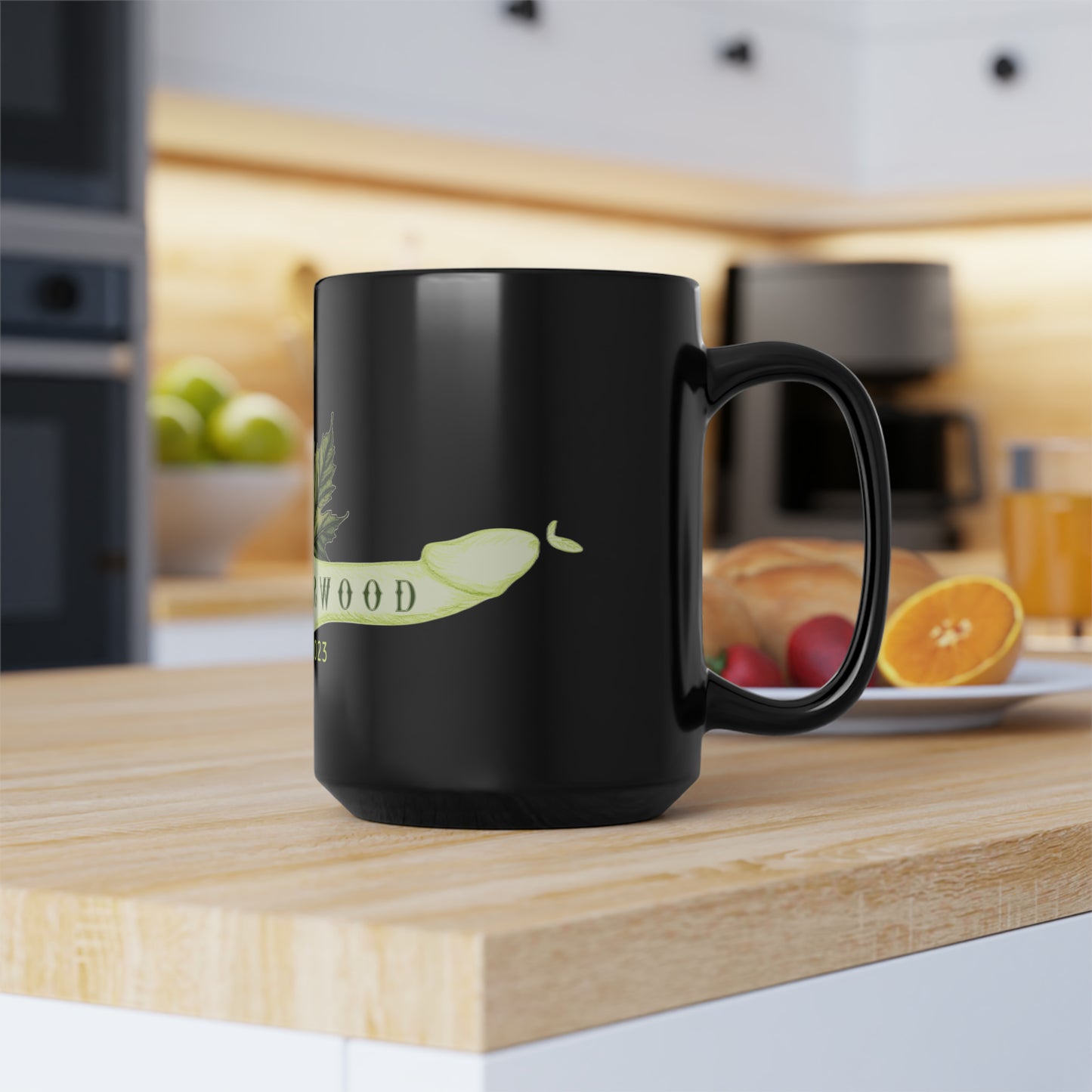 SGRF 2023 Brotherwood Maple Leaf Black Mug, 15oz