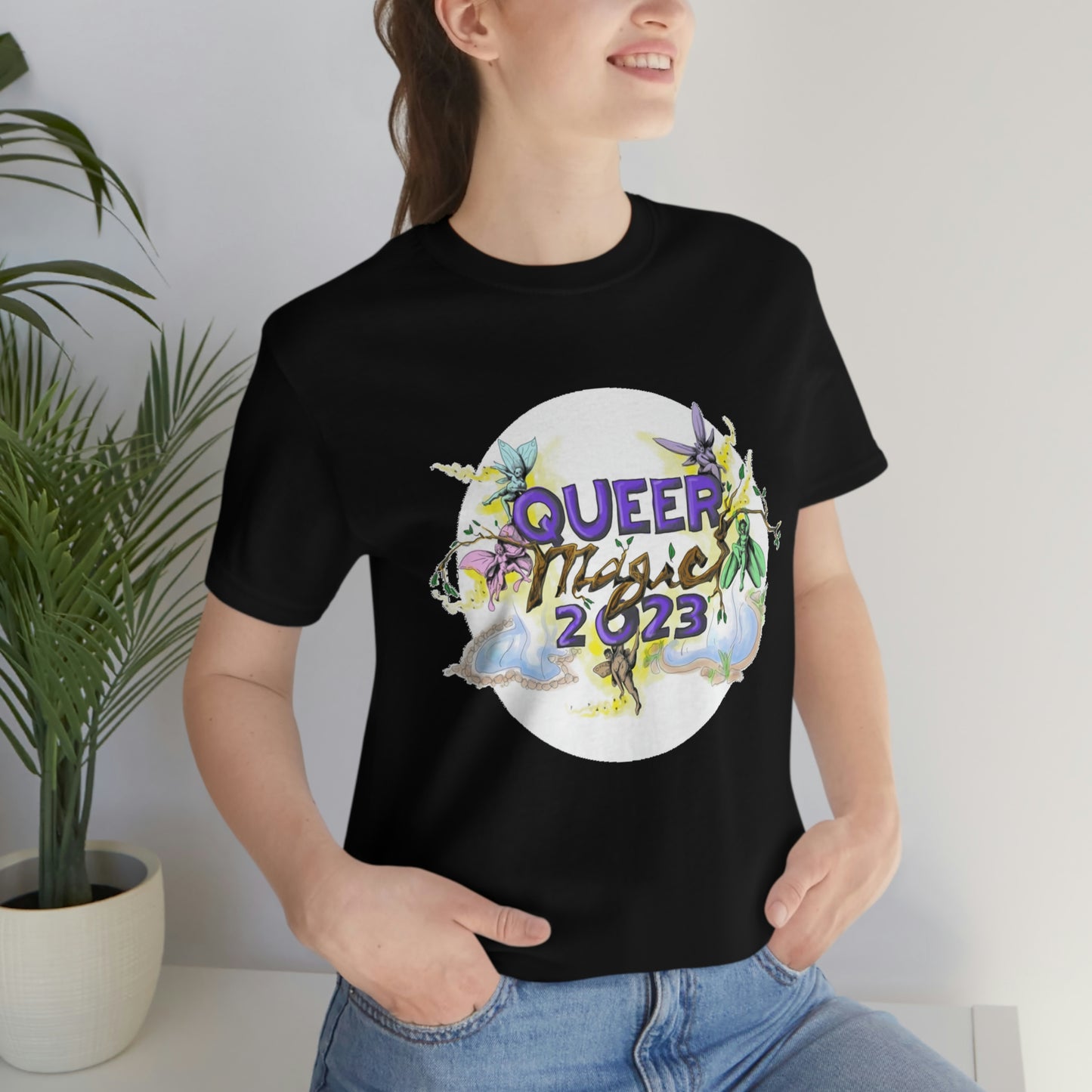 QUEER MAGIC 2023 Tshirt for Summer Portland Radical Faerie Gathering in Place