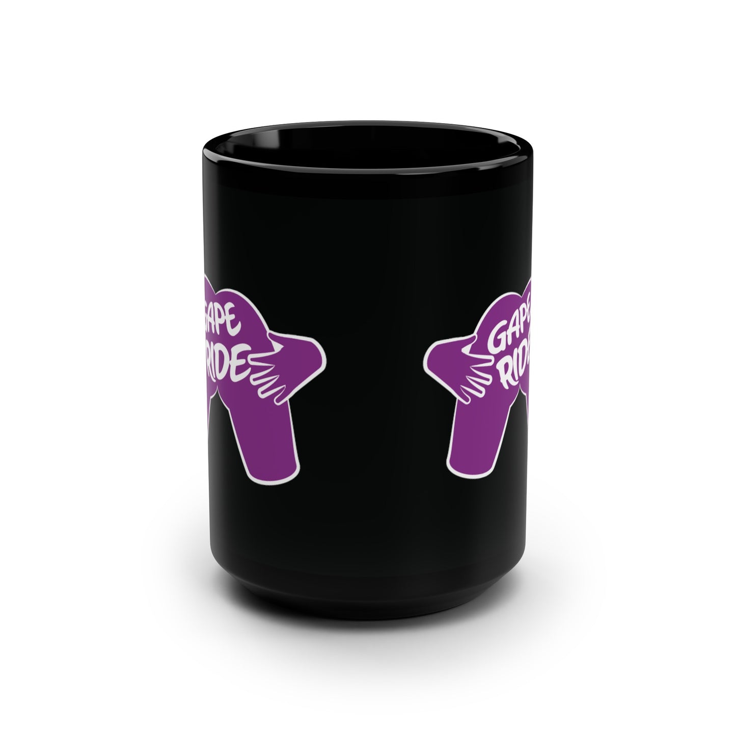 GAPE RIDE Black Mug, 15oz for Queer Magic
