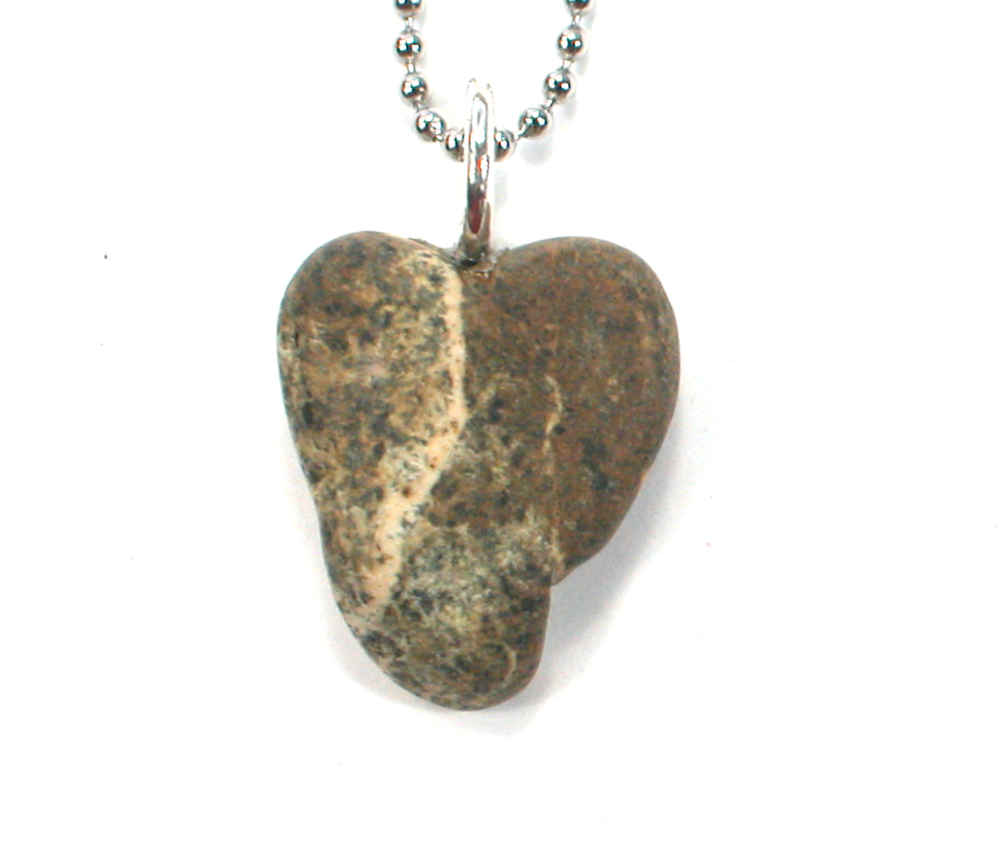 DVH Wolf Creek Radical Faerie Healed Heart of Stone Bead Pendant 20x17x6 (5444) Queer Magic